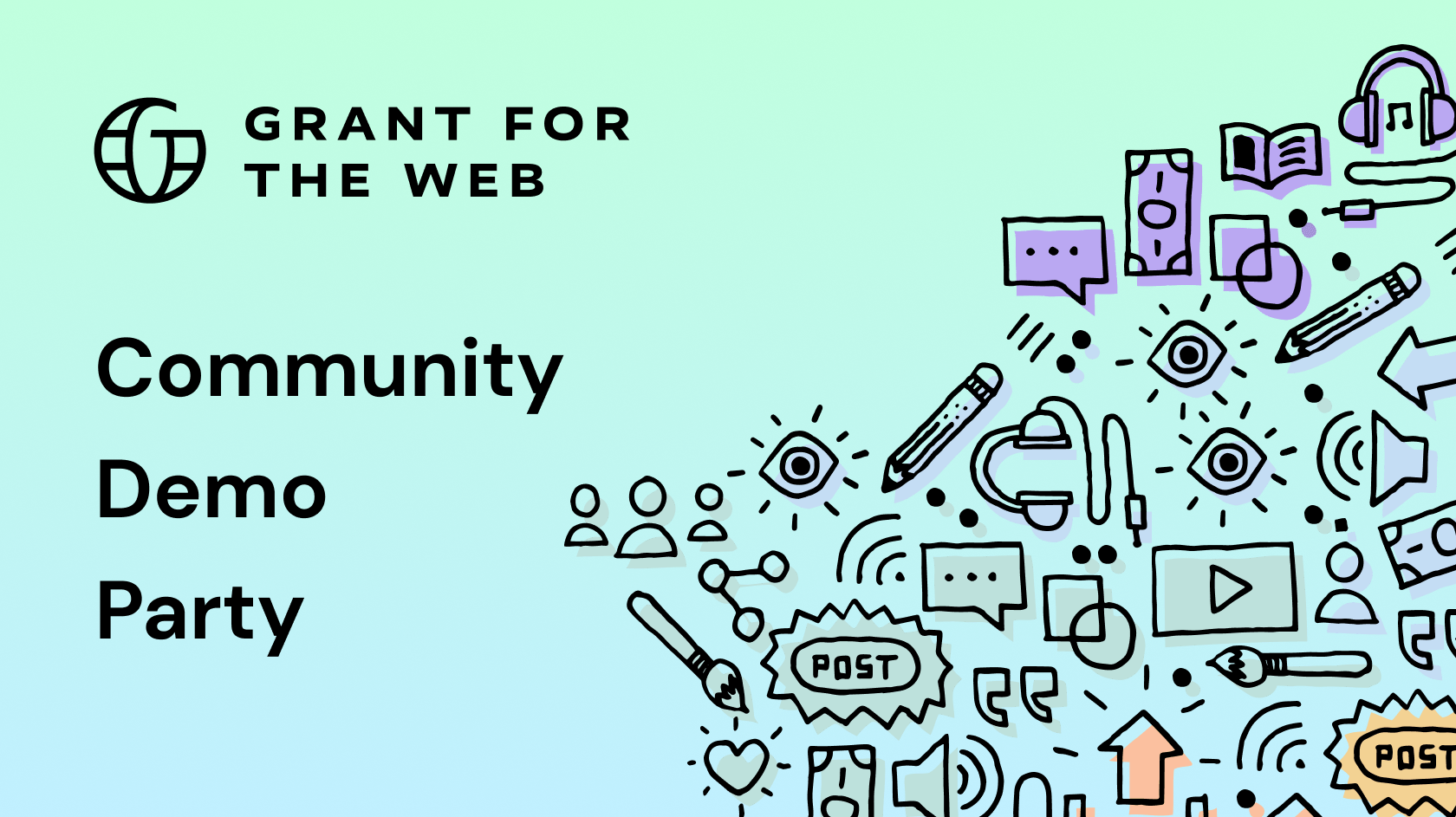 Grant for the Web Community Demo Party banner